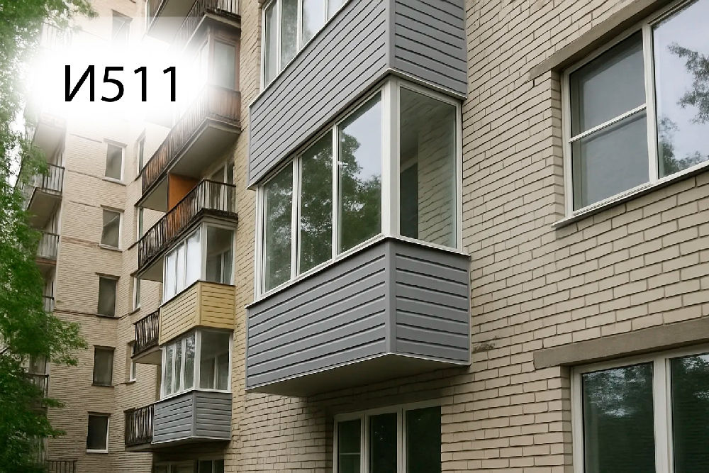 Комплексное остекление балконов в домах серии I-511: создаем уют в индустриальных районах Москвы