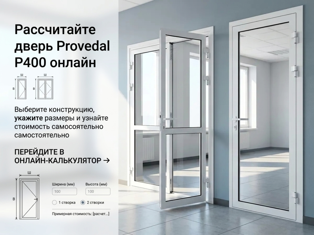 Рассчитайте стоимость двери самостоятельно