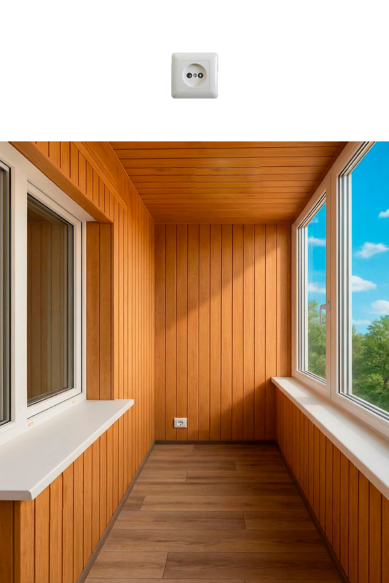 Электрика - Монтаж проводки до 20м плюс 1 розетка