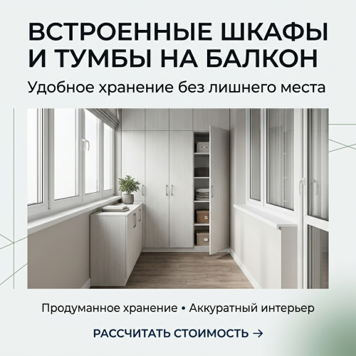 Шкафы и тумбы на балкон
