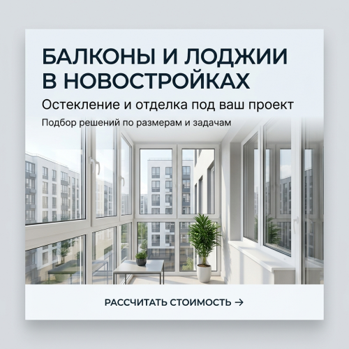 Балконы и лоджии в новостройках