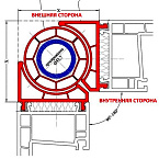 эркерная труба - 60мм
