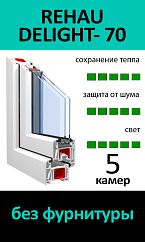 REHAU DELIGHT - 70 ГЛУХИЕ