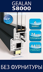 GEALAN S8000 без фурнитуры