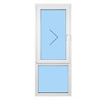 одностворчатое поворотное левое с глухим снизу