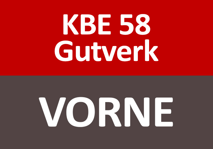 KBE 58 GUTVERK + VORNE